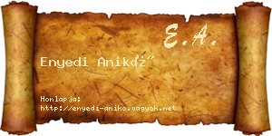 Enyedi Anikó névjegykártya